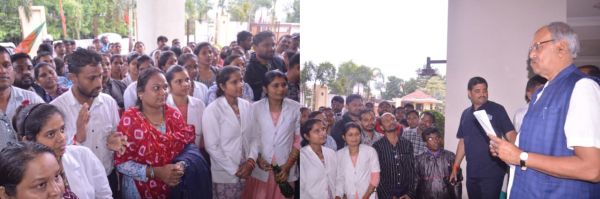 एनएचएम कर्मचारियों की जायज़ मांगों का हर स्तर पर होगा समर्थन : सांसद बृजमोहन अग्रवाल