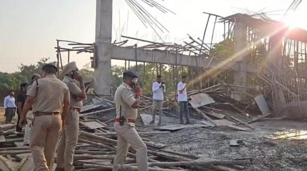 मेडिकल कॉलेज परिसर में निर्माणाधीन भवन का छज्जा गिरा, 9 मजदूर हुए घायल, अस्पताल में इलाज जारी