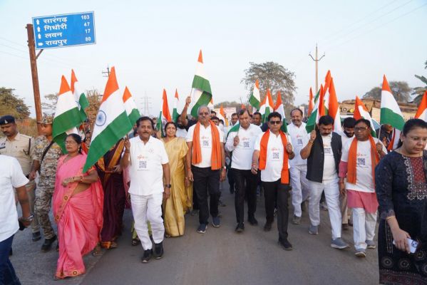 मंत्री टंक राम वर्मा, सांसद बृजमोहन अग्रवाल की अगुवाई में बलौदा बाजार में &lsquo;सरदार 150 @ यूनिटी मार्च पदयात्रा&rsquo; का हुआ भव्य आयोजन