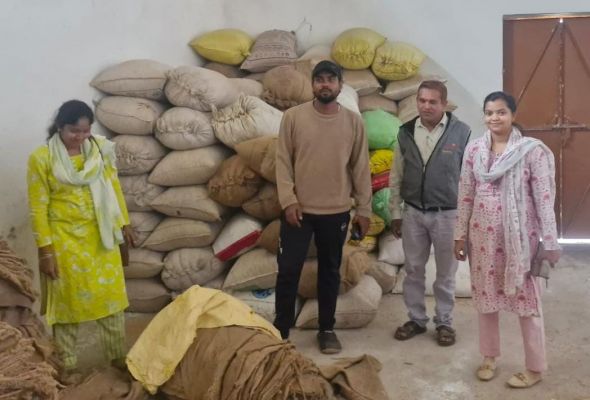 अवैध धान भंडारण पर जिला प्रशासन का बड़ा अभियान, 06 प्रकरणों में 218 क्विंटल धान जप्त