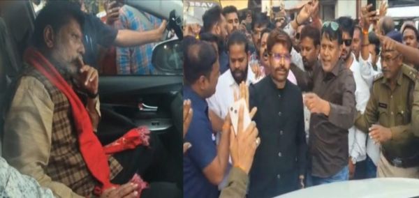 रजिस्ट्री दाम बढ़ोतरी का विरोध, प्रदर्शनकारियों ने रोका भाजपा प्रदेश अध्यक्ष किरण देव का काफिला, जमकर हुआ बवाल