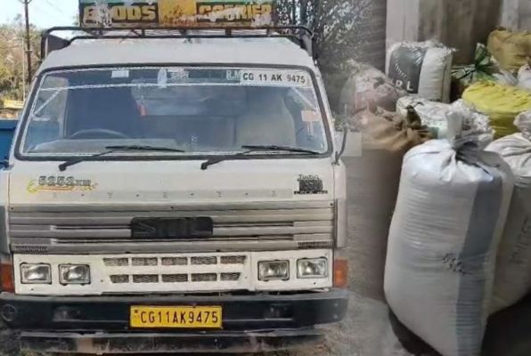 अवैध धान भंडारण पर बड़ी कार्रवाई: छापेमारी के दौरान 183 बोरी धान और वाहन किया गया जब्त