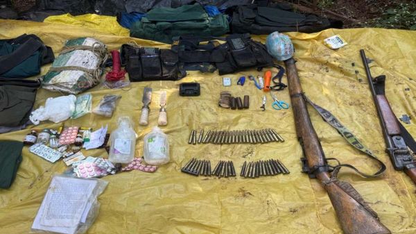 सुरक्षा बलों को बड़ी कामयाबी, दो स्थानों से नक्सलियों का भारी हथियार, विस्फोटक डंप बरामद