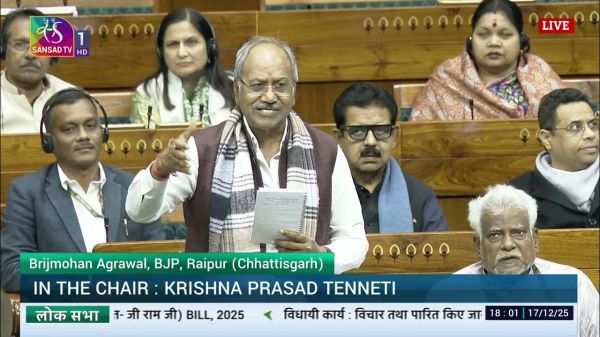 रायपुर को शहरी बाढ़ के खतरे से सुरक्षित करने की दिशा में सांसद बृजमोहन अग्रवाल की बड़ी पहल