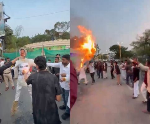 12वीं हिंदी पेपर लीक मामला: कार्रवाई में देरी से नाराज़ एनएसयूआई कार्यकर्ताओं ने किया विरोध प्रदर्शन