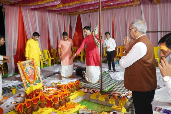 अंबिकापुर में &lsquo;श्री अग्रोहा पैलेस&rsquo; का भूमिपूजन, सांसद बृजमोहन अग्रवाल ने दिया समाज को नई दिशा का संदेश