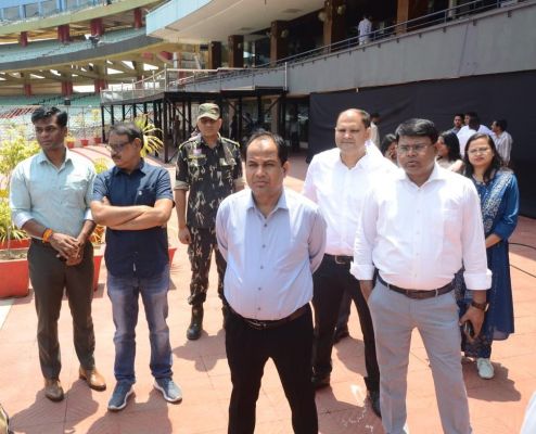 रायपुर IPL मैचों की तैयारियां तेज, कलेक्टर ने लिया व्यवस्थाओं का जायजा
