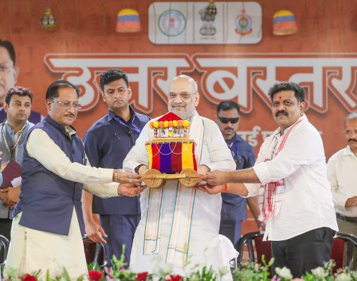 नक्सल उन्मूलन के बाद अब बस्तर में विकास और पुनर्वास पर फोकस : केंद्रीय गृहमंत्री अमित शाह