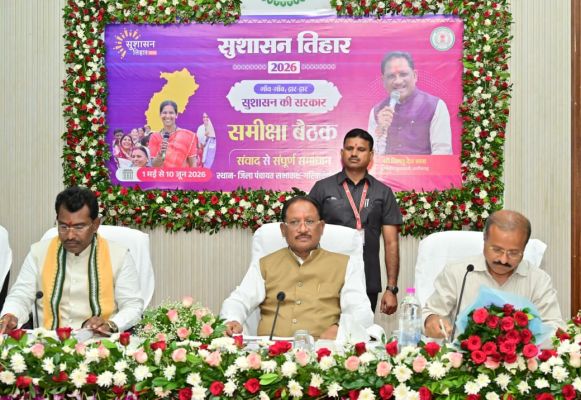 संभागीय समीक्षा बैठक में अफसरों को सख्त निर्देश : CM साय ने कहा &ndash; किसानों को खाद-बीज की कोई कमी न हो, तेल नदी पर एनीकट के लिए 7 करोड़ स्वीकृत