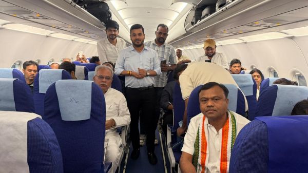 रायपुर में आंधी-बारिश का असर: दो फ्लाइट नागपुर डायवर्ट, विमान में सवार थे कई बड़े नेता