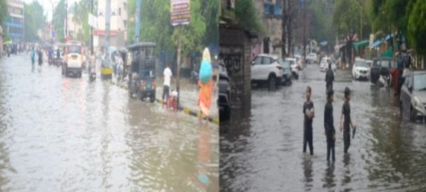 झमाझम बारिश से किसानों को राहत, लेकिन पहली ही बारिश में डूबा शहर, निगम के दावों की खुली पोल