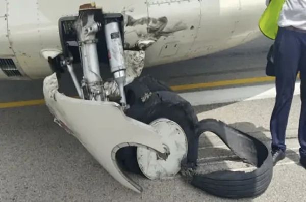 बिलासपुर में बड़ा विमान हादसा टला, लैंडिंग के वक्त फटा Alliance Air का पहिया