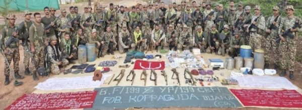 नक्सल प्रभावित इलाके में CRPF की बड़ी कार्रवाई, 14 ठिकानों से हथियार और विस्फोटक बरामद