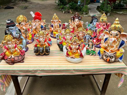 केंद्रीय जेल रायपुर की अनूठी पहल, बीजों से तैयार गणेश प्रतिमाओं में आस्था और हरियाली का संगम
