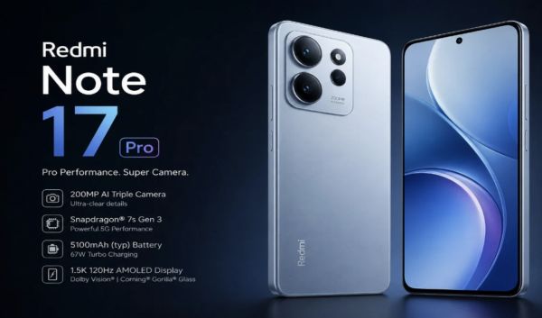 Redmi Note 17 Pro को मिला 3C सर्टिफिकेशन, 67W फास्ट चार्जिंग के साथ जल्द होगा धमाका